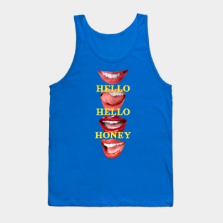 HELLO/FUNNY LIPS Tank Top